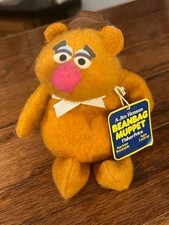 Vintage Fozzy Bear 7" Bean Bag Muppet Doll 865 Tags 1970's Fisher Price