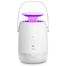 Buzbug Indoor Bug Zapper - Mosquito, Gnat & Fruit Fly Killer with UV Light, Suct