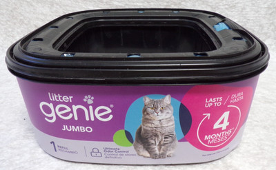 NEW LITTER GENIE JUMBO REFILL CARTRIDGE FOR CAT LITTER ULTIMATE ODOR CONTROL