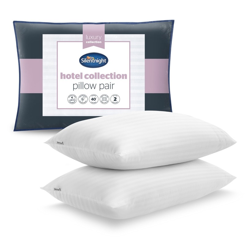 Silentnight Hotel Collection Pillows 2 Pack Soft Neck Support Luxury Bed Pillows