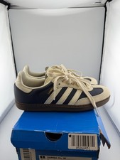 WORN adidas Samba OG Night Indigo Crew White IG1968 Size 5.5W WITH BOX