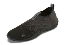 Speedo Men's Surf Knit Athletic Water Shoe Black/Charcoal, 11