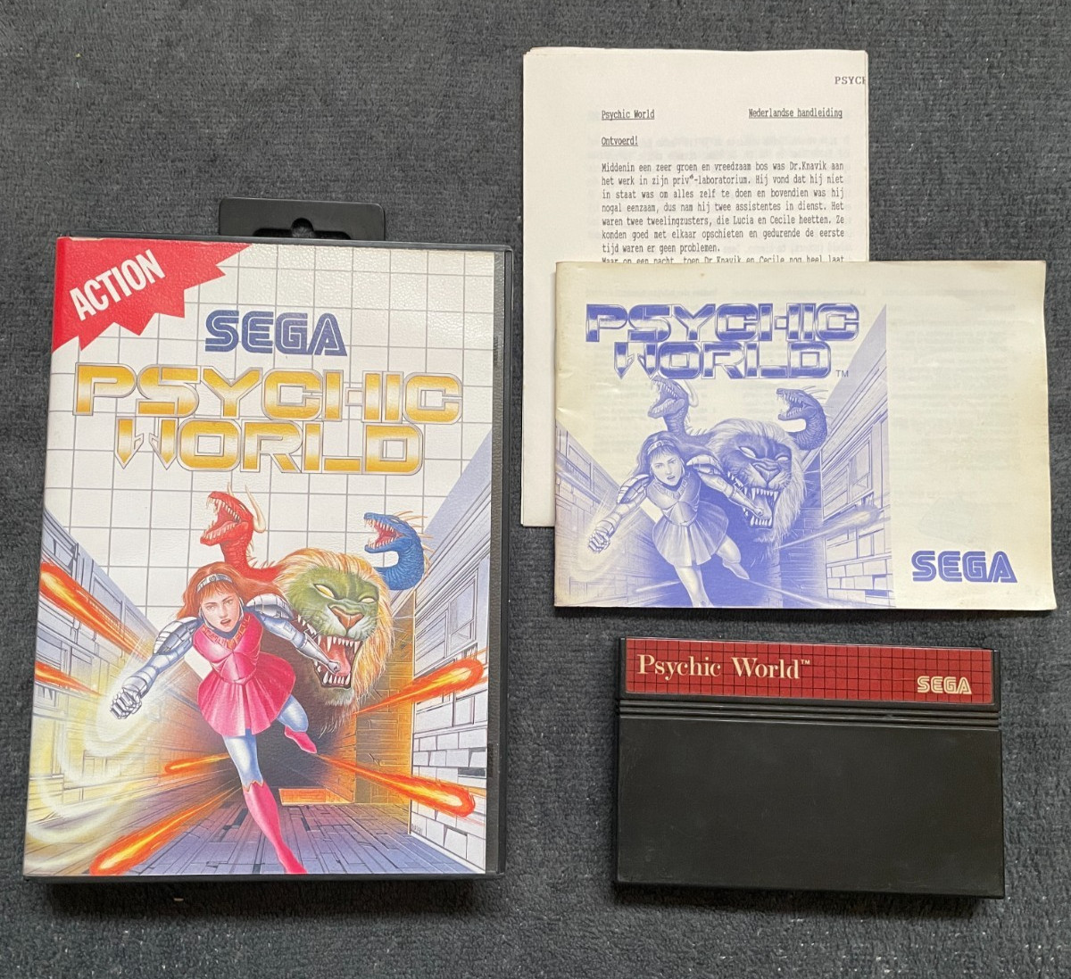Psychic World complet sur Sega Master System - PAL FR TBE