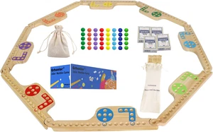 Marbles and Jokers Board Game Pegs and Jokers Real Solid Wood (Pine) Game Board