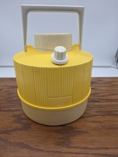 Vintage 1 Gallon Thermos Picnic Jug Urethan Insulated Yellow 70s Made in USA