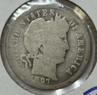 1897-O 10c Barber Dime ** AE9718 ** Key Date