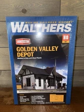 WALTHERS CORNERSTONE HO SCALE GOLDEN VALLEY DEPOT KIT 933-3532 NEW SEALED FS