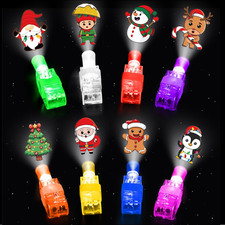 Christmas Party Favors, 40 Finger Lights Stocking Goodie Bag Stuffers for Kids L