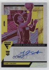 2020-21 Panini Flux Rookie Influx Silver Prizm Gabe Vincent #RAI-GVI Auto 1cx3
