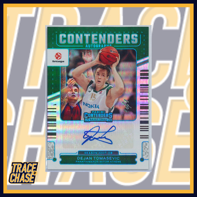 2025-26 Panini Contenders EuroLeague BK Dejan Tomasevic Contenders Autos 1/1!