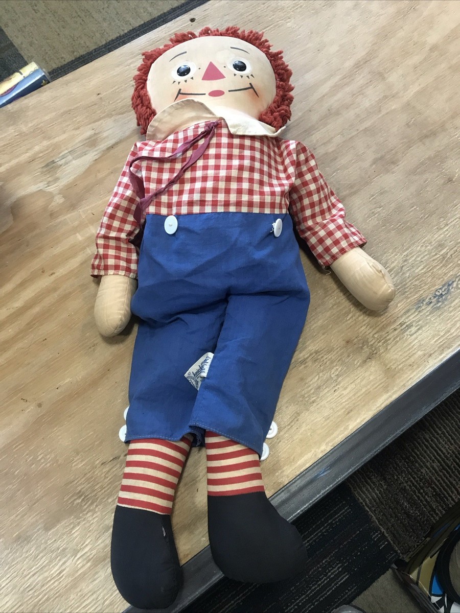 Vintage Knickerbocker Raggedy Andy Doll Raggedy Ann & Andy