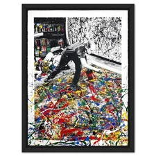 Mr. Brainwash, "Freedom Art" Framed Hand embellished Limited Edition Silk Screen