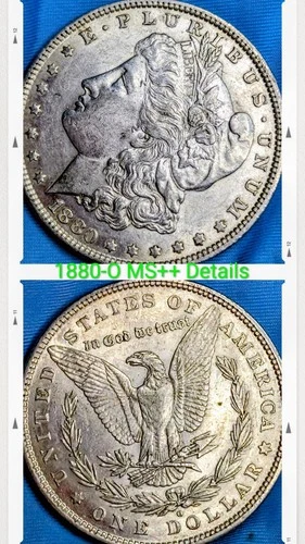 US 90% Silver Dollars  Lot Of 3, 2-Morgans, 1-Peace MS/AU++ Details NO RESERVE