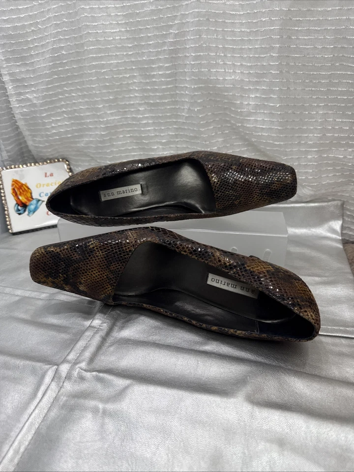 (R5) Ann marino vintage snakeskin pump size 10 M - Image 3 of 4