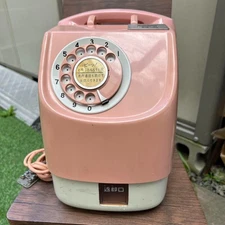 Payphone Japanese Public Phone 10 Yen Pink Telephone Vintage Retro Antique Japan