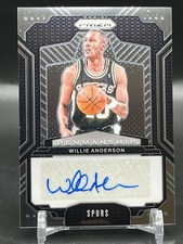 2024-25 Panini Prizm Willie Anderson Penmanship Auto #PNM-WLA San Antonio Spurs