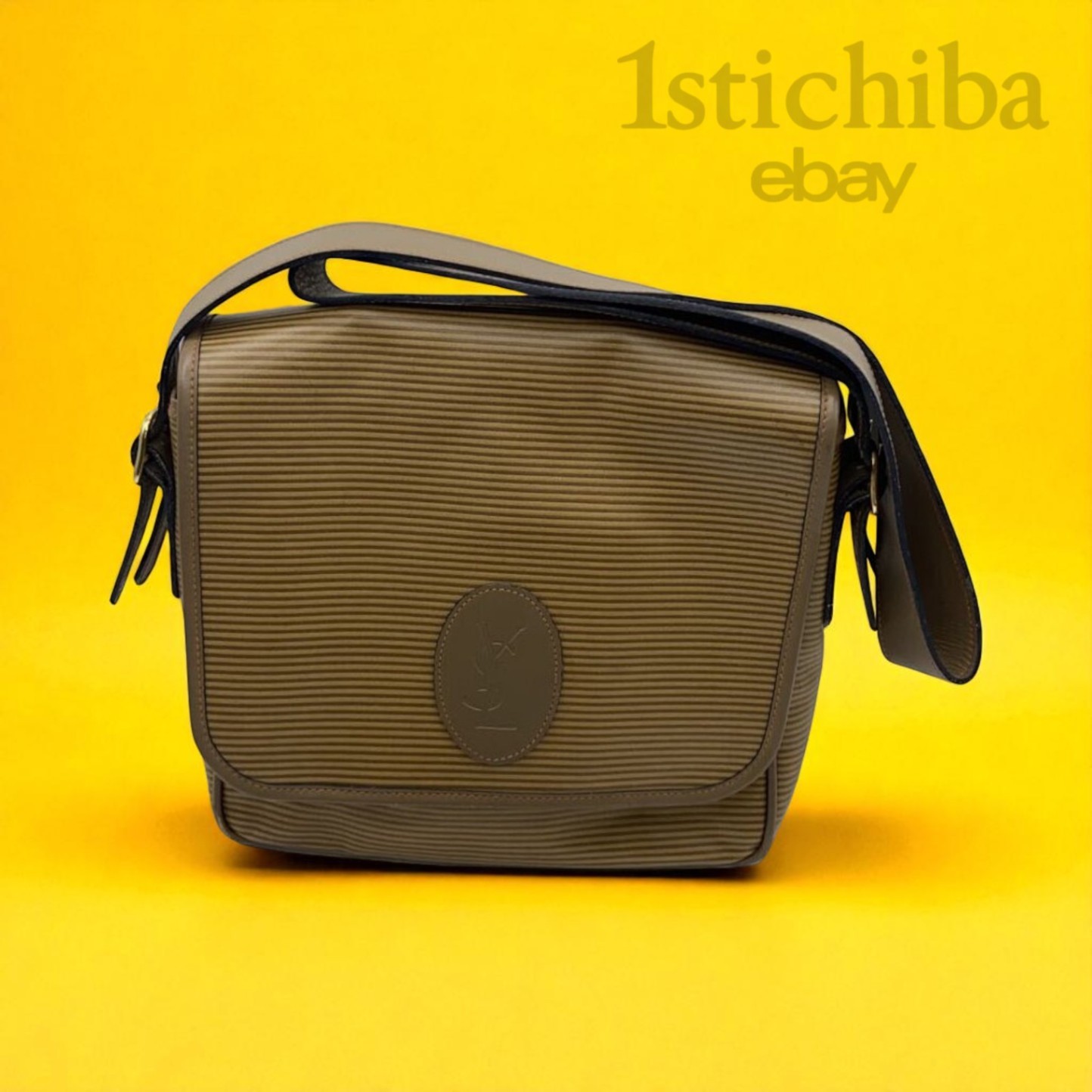 Borsa a tracolla Yves Saint Laurent finta pelle cammello usata