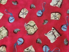 Completed Handmade Single Red Cotton Pillowca...