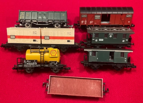Fleischmann Spur N Piccolo 7 Güterzüge