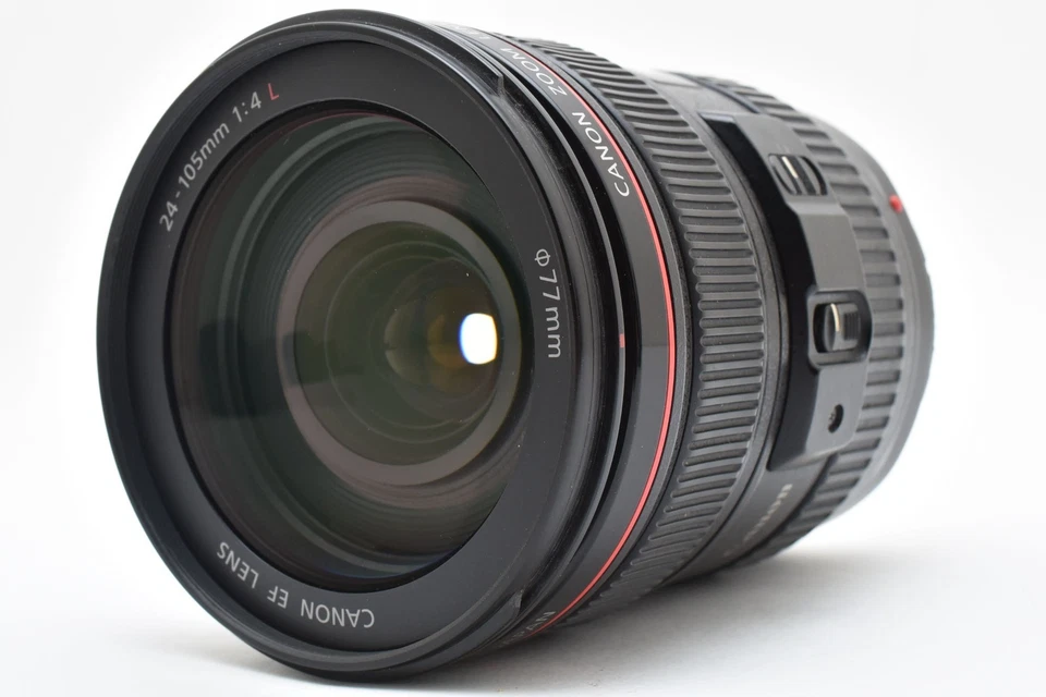 Lente zoom Canon EF 24-105 mm F4 L IS USM con tapas, capucha de Japón (excelente) Foto 2 de 4