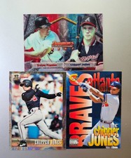 Chipper Jones 1993 Bowman Foil #347 / 1994 Bowman's Best#108 / 1997 Circa Insert