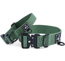 ROAM Premium Dog Collar Adjustable Heavy Duty Nylon Collar w/Quick-Release Metal