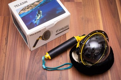 TELESIN Dome Port für GoPro HERO 9 10 11 12 Unterwassergehäuse