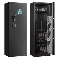 Uimoso 8-10 Rifles Gun Safe Rifle Safe with Lock& Digital Keypad Removable Shelf