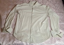 Banana Republic French Cuff Button Up Dress Shirt Stripe Mens Size L 16-16.5