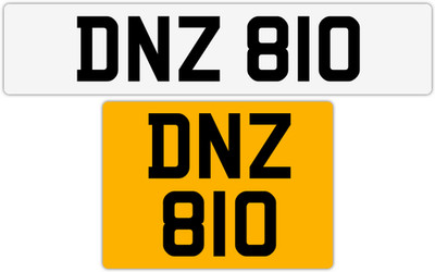 DN 3X3 DATELESS DAN DON DEC DAV DEL DEZ DEB DEAN N PRIVATE NUMBER PLATE DNZ 810