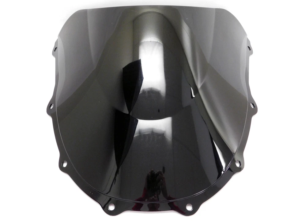 ABS Black Double Bubble Windscreen Windshield for 1996-2003 Kawasaki Ninja ZX7R - Image 3 of 4