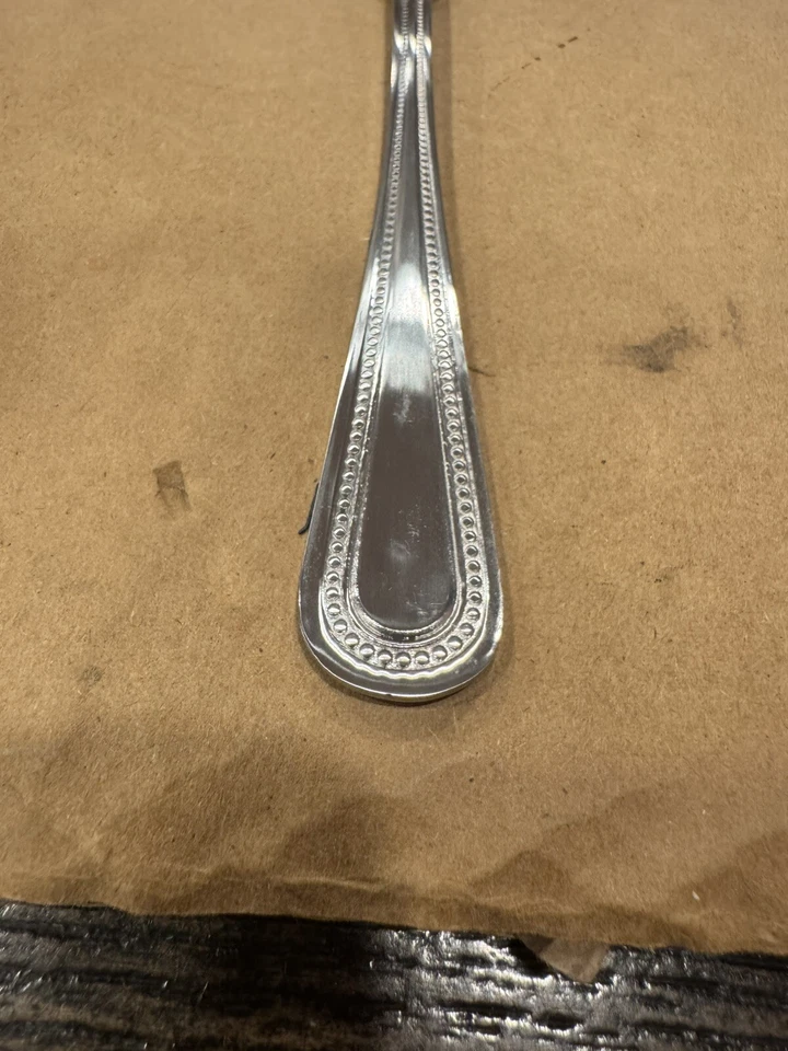 Winco 12-Piece Dots Dinner Fork Set, 18-0 Stainless Steel,Silver - Image 3 of 4