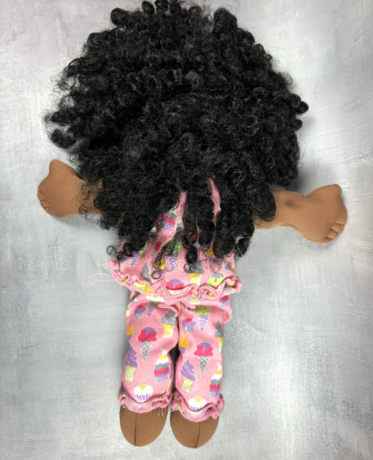 Cabbage Patch Sign Xavier Roberts Jamie Girl Brown Eyes Curly Black