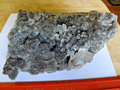 Large Herkimer diamond crystal Drusy with 30+crystals 5-6lbs. 4-1/2''x7-1/2''x 4''