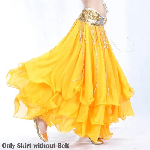 Women Belly Dance Costume Woman Dancing Chiffon Skirt Gypsy Performance Costumes - Picture 43 of 48