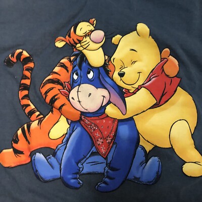トップス 90s Winnie-the-Pooh Vintage Disney Vintage Disney Winnie-The-Pooh Crop-Top T-Shirt Medium