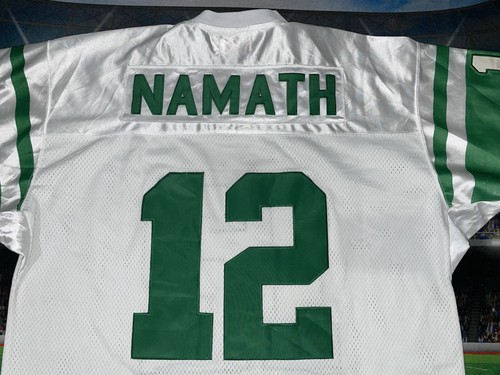 Joe Namath #12 New York Jets Authentic Mitchell & Ness 1968 Jersey Sz 50 Used - Picture 9 of 13