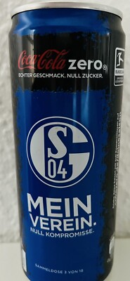 FC Schalke 04 Coca Cola Zero Sammeldose Trikot S04 Fanartikel Geschenk Neu