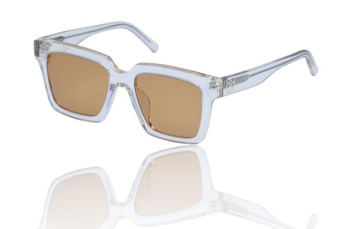 Oroton Oaks B Sunglasses | Square, Clear Frames, Plant-Based Acetat,  Hand Made - Bild 1 von 4