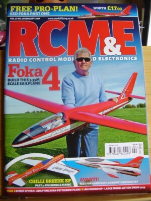 RCM&E MODEL AIRCRAFT MAGAZINE FEBRUARY  2024 & SZD FOKA PLANS PART 1 132'' SPAN