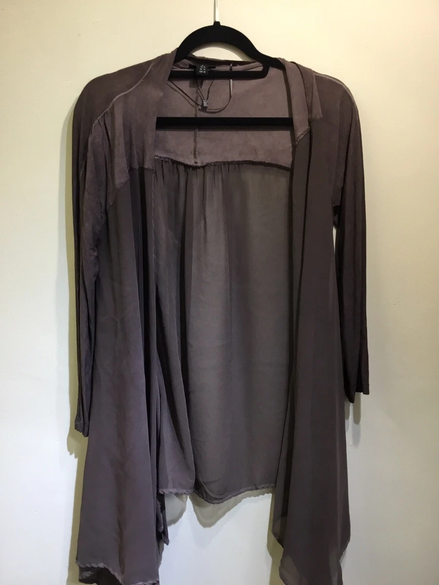 Longline store sheer cardigan
