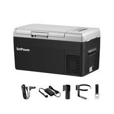 Setpower FC20 Portable 12v Refrigerator, -4℉-68℉ Fast Cooling Car Re