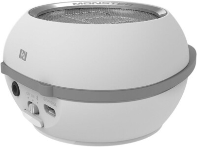 Monster Superstar Hotshot Portable Bluetooth Speaker White/chrome
