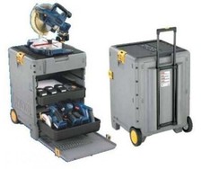 Rare Ryobi 18.0 V Cordless "4 Pack" SPC18 Portable Tool box with Power tools