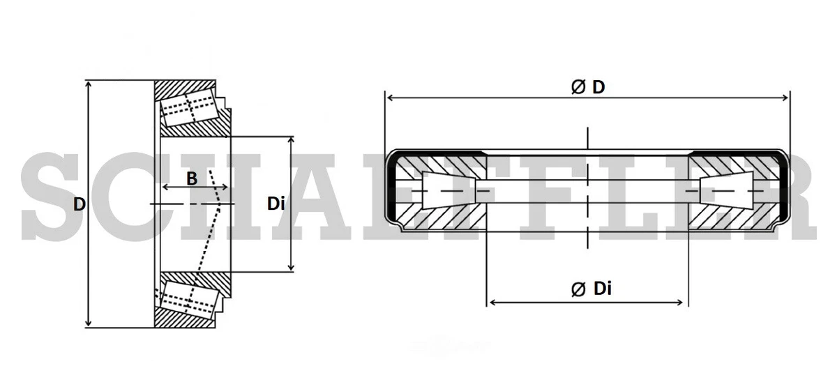 Differential Pinion Bearing-RWD FAG USA KHM803149 | eBay