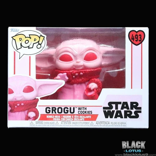 Funko Pop! Star Wars Grogu with Cookies The Child Valentines IN STOCK Pop 493