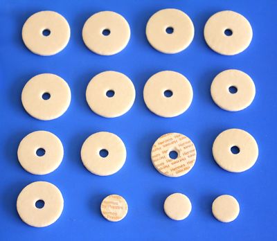 Prestini  Hermes ALTO FLUTE PADS  Complete Set of 16 pads