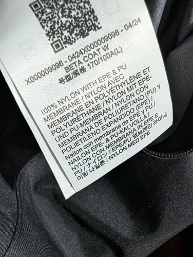 ARCTERYX Beta Coat GoreTex Shell Women's Large Long Jacket 2024 New Model NWT. - Picture 9 of 9