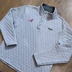 Alabama Crimson Tide Sweater Mens M Gray Darke Clothing Quilted Pullover College