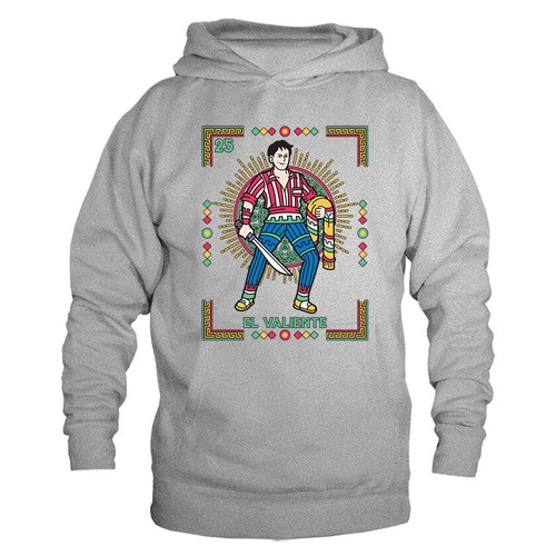 EL VALIENTE LOTERIA CARD GRAPHIC HOODIE - Bild 6 von 10